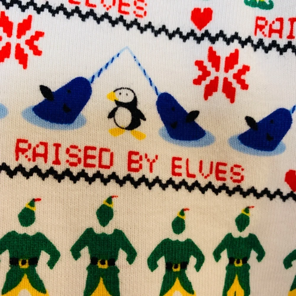 Hanna Andersson Elf Christmas Movie Long John Pajama Top Child 14-16 Fair Isle